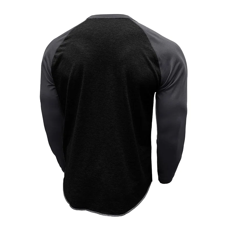 Herbstliches Herren-Sweatshirt aus Baumwolle mit langen Ärmeln, lässig, in 10, stilvoller Farbmischung, bequemer Pullover mit Rundhalsausschnitt – Detail 39