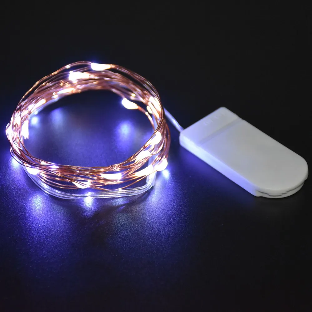 Led String Lights Led Lights String Lights LED String Lights Led Fairy Lights Button Battery Operated Garland Light for Xmas Wedding Party Decoration Christmas String
