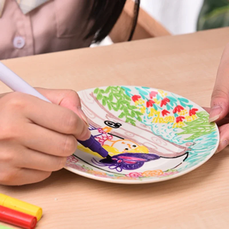 Ceramic Painting Pen 12 Colors Waterproof Non Fading