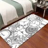 Time travel Room Mats Cheaper Anti-slip Modern Living Room Balcony Printed Welcome Rug 3
