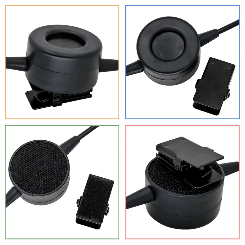 TCI PTT 2-pin Kenwood plug push-to-talk military headset walkie-talkie accessory for noise-cancelling tactical headsets