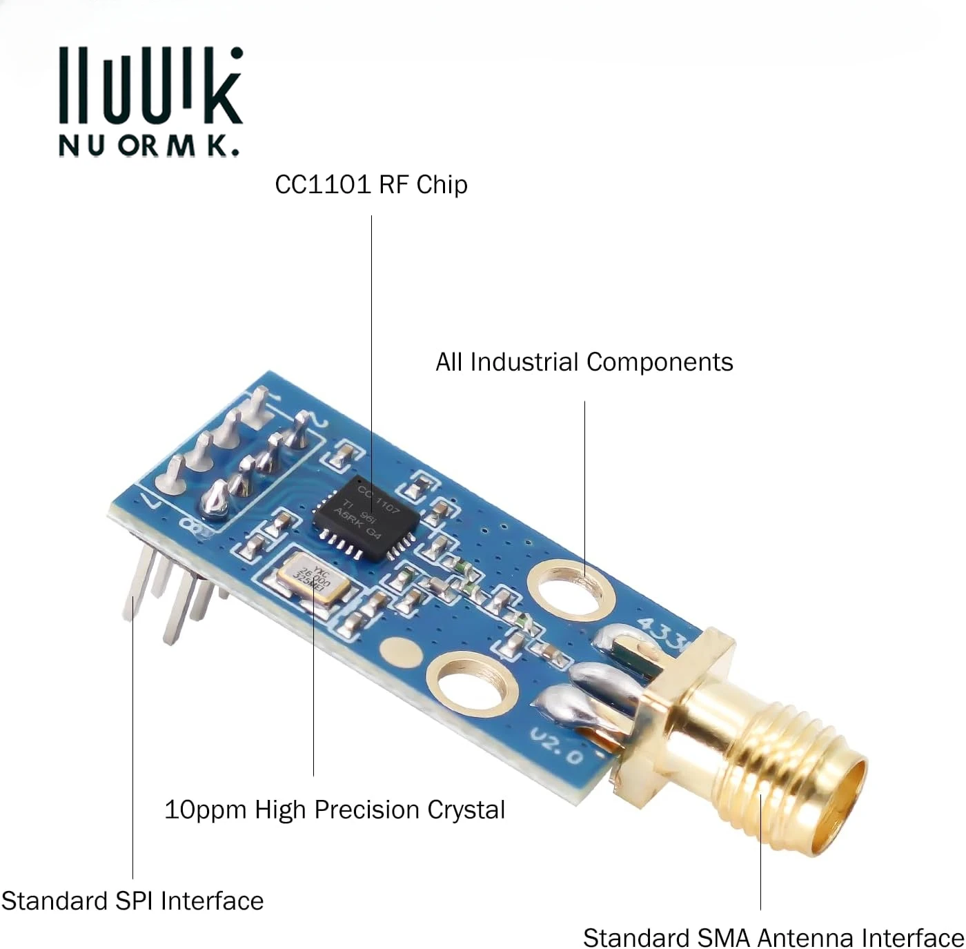 รูปสินค้า โมดูลส่งสัญญาณไร้สาย 433MHz สำหรับโปรเจกต์ IoT