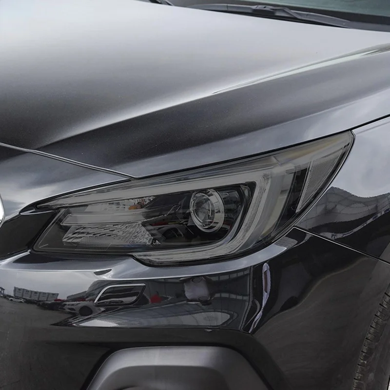 Фото Аксессуары для автомобильных фар Subaru Forster WRX BRZ Outback Legacy Impreza, черный ТПУ стикер Дымчатого цвета №3