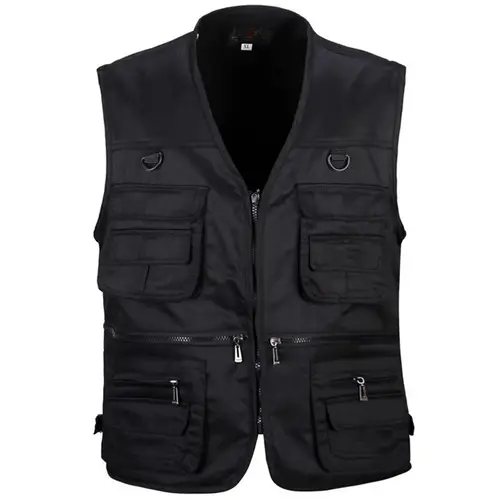Summer Men Tactical Hiking Fishing Vest Multi-pocket Photographer Waistcoat Outdoor Leisure Male Thin Cargo Jacket Vests S-6XL - Image 2