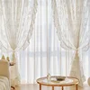 Lace Curtains Bow Ties Tiebacks INS Curtain Buckle White Beautiful Window Curtains Binding Rope Romantic Room Decor 6