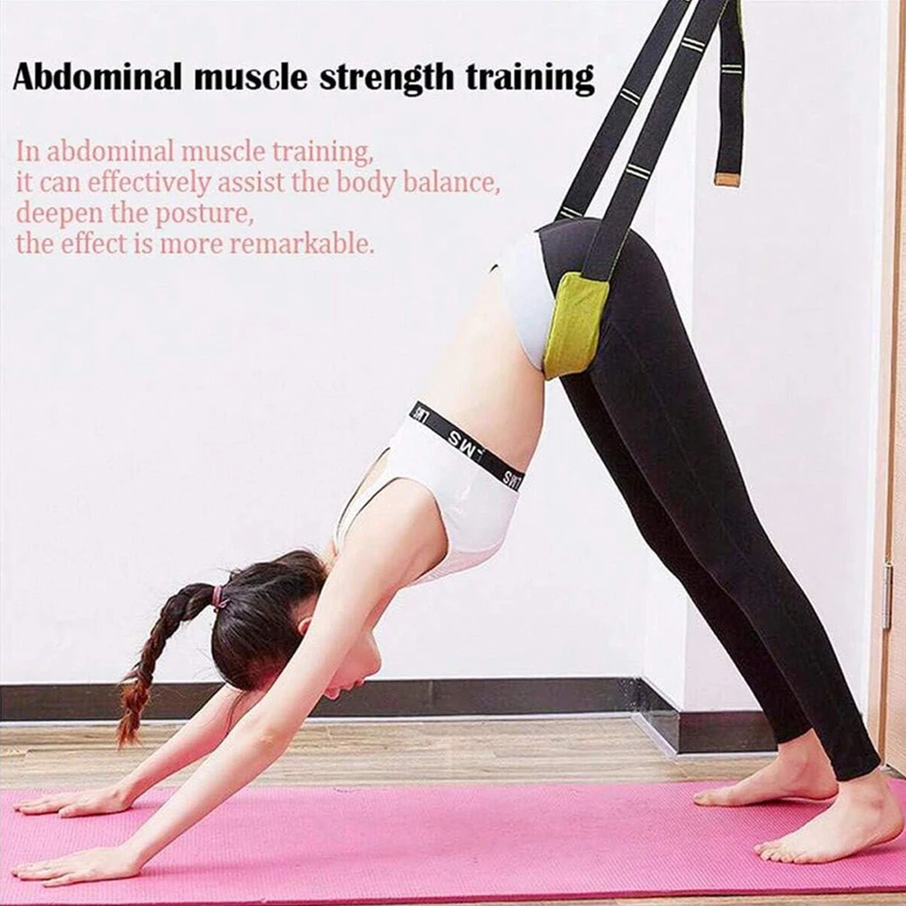 Yoga Belts Dance Lower Waist Training, Back Bend Assist Flexibility Stretching Leg Stretcher Strap for Ballet Dancing Equipment