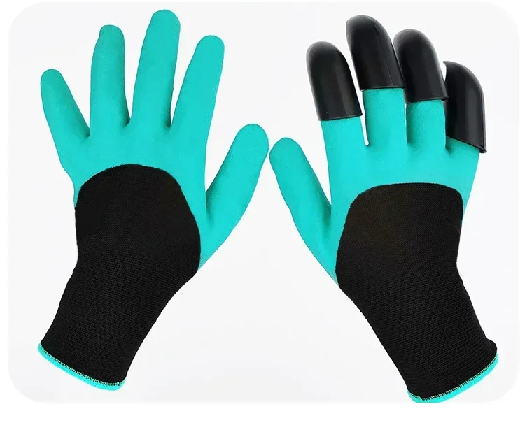 Description Picture 6 of itemHorticultural Gloves with Claws Digging Gloves Garden Vegetable Flower Garden Planting Stab Resistant Protective Latex Gloves