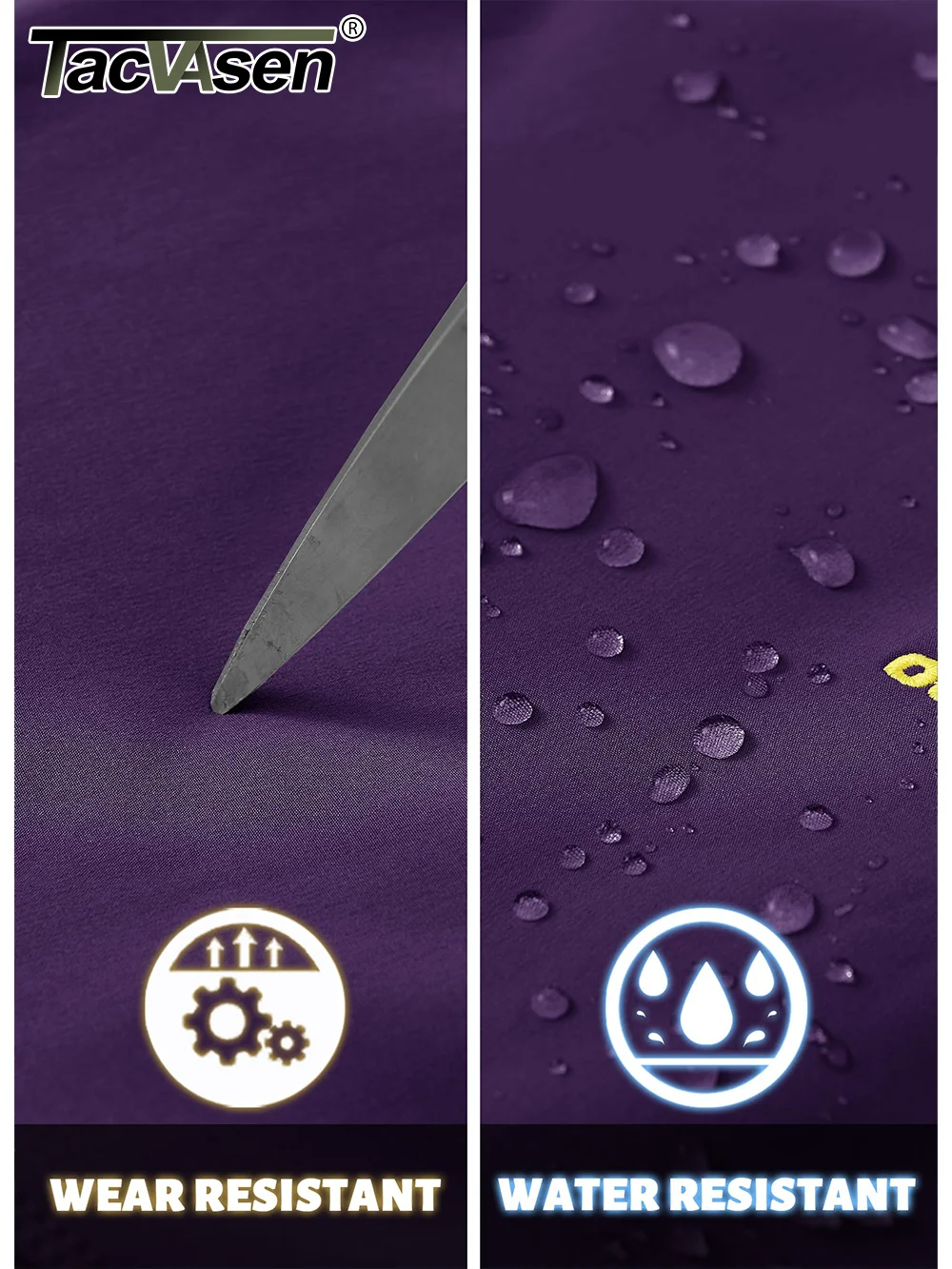 TACVASEN Women's Softshell Fleece Lining Pants Hiking Trekking Mountain Pants Cargo Work Ski Snowboard Trousers Zipper Pockets 5