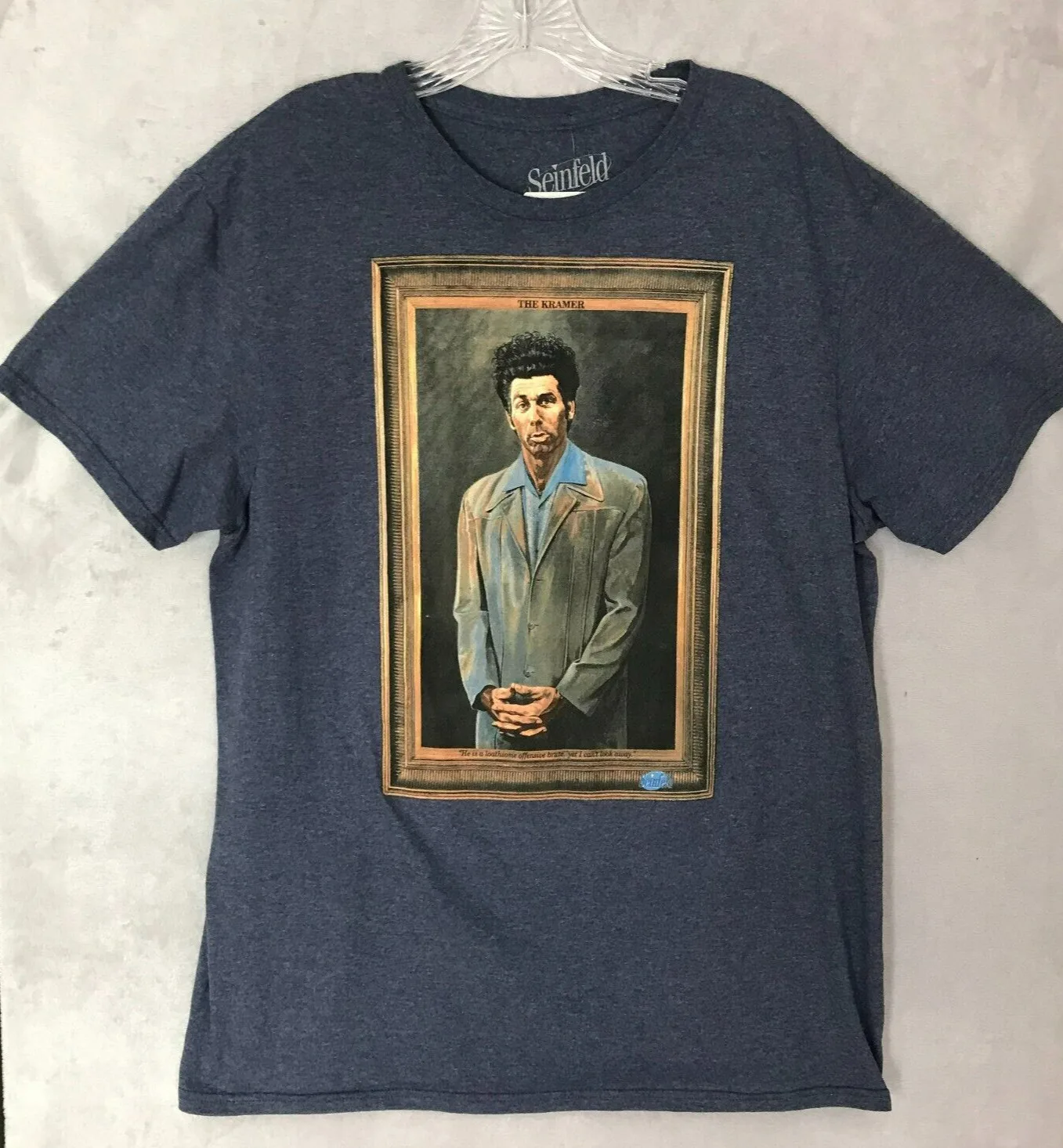 Nuovo! Seinfeld \ "The Kramer \" Ritratto T-Shirt Cornice Tv Show Grigio Grande Nuovo