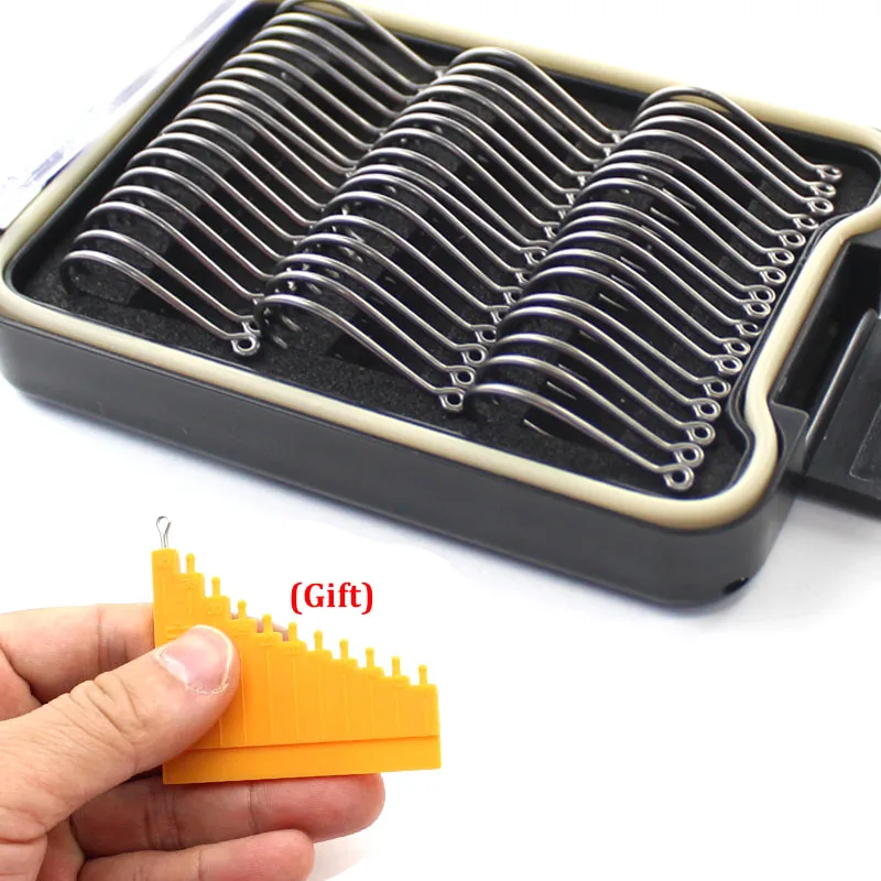 

Carp Fishing Hooks Barbed Pinpoint Claw Hooks PTFE Coating High Carbon Stainless Steel Eyed Fish Hooks Container