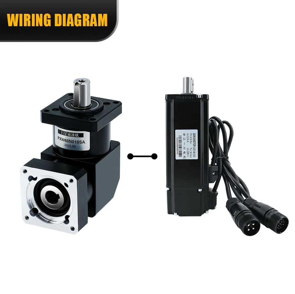 Nema24 PXW60 Right Angle Planetary Reducer Ratio 4/10/16/20/24 for CNC Stepper Servo Motor planetary reducer