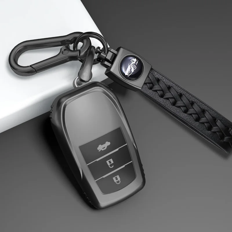 Premium TPU Car Key Case Cover for Select Toyota Models - 2/3/4 Button Protection