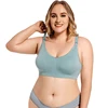 Plus Size Wireless Maternity Bra Front Open Gather Together Prevent Sagging Seamless 3D Breathable Comfortable Breastfeeding Bra 2