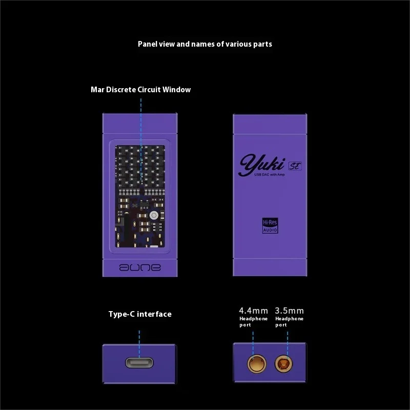AUNE Yuki SE Portable Decoding Amplifiers PCM768 DSD512