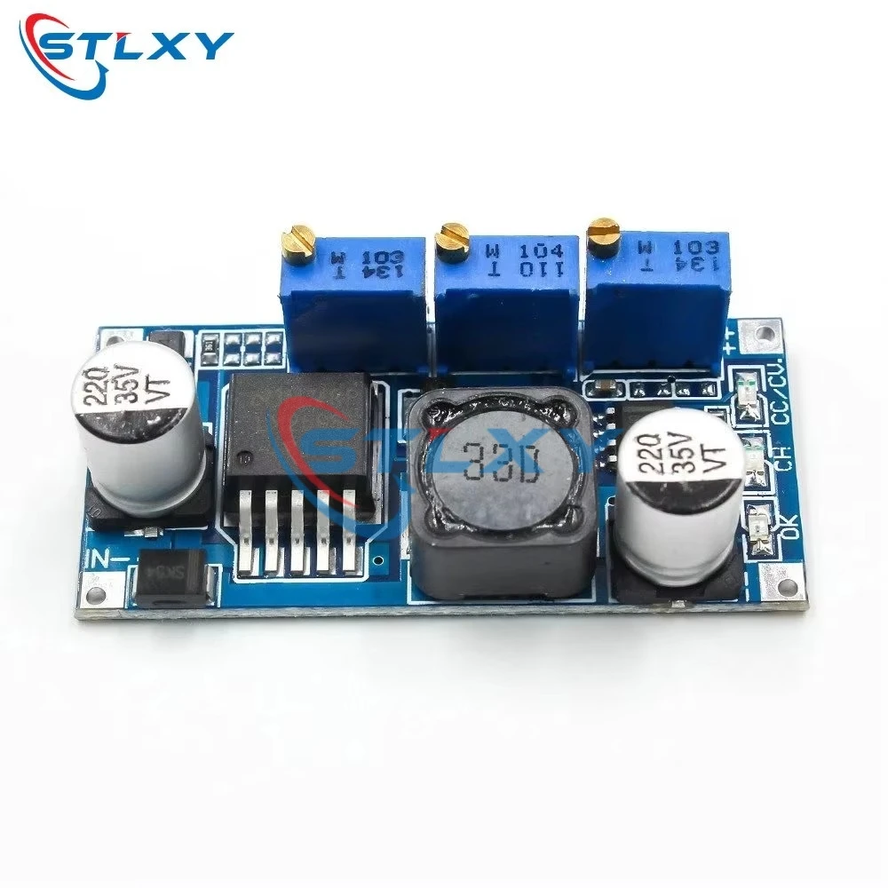 Stlyx LM2596 LED 드라이버 DC-DC 스텝다운 조정 가능한 CC/CV 전원 공급 장치 모듈 배터리 충전기 조정 가능한 LM2596S 정전류