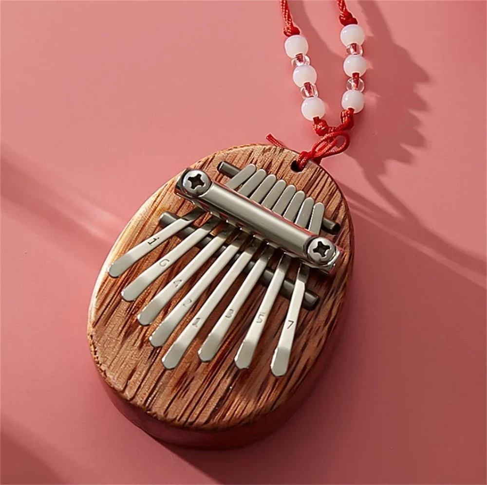 8 Key Mini Kalimba Exquisite Finger Thumb Piano Marimba Musical Good Accessory Pendant Gift Finger Keyboard Musical Instrument