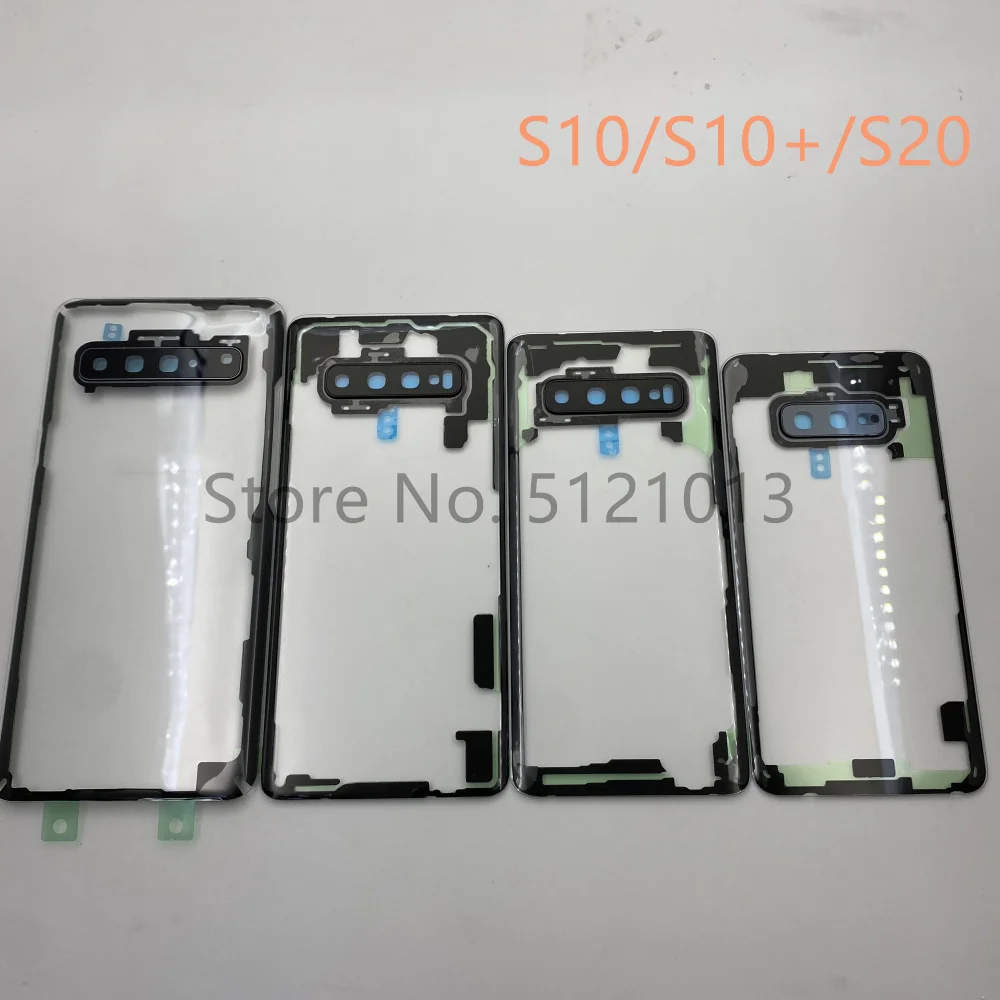 Perspec Trasparente Per Samsung Galaxy S10 S20 S21 S22 Ultra Note20 Custodia Posteriore In Vetro Protettivo Gorilla Coperchio Della Batteria Porta Pos
