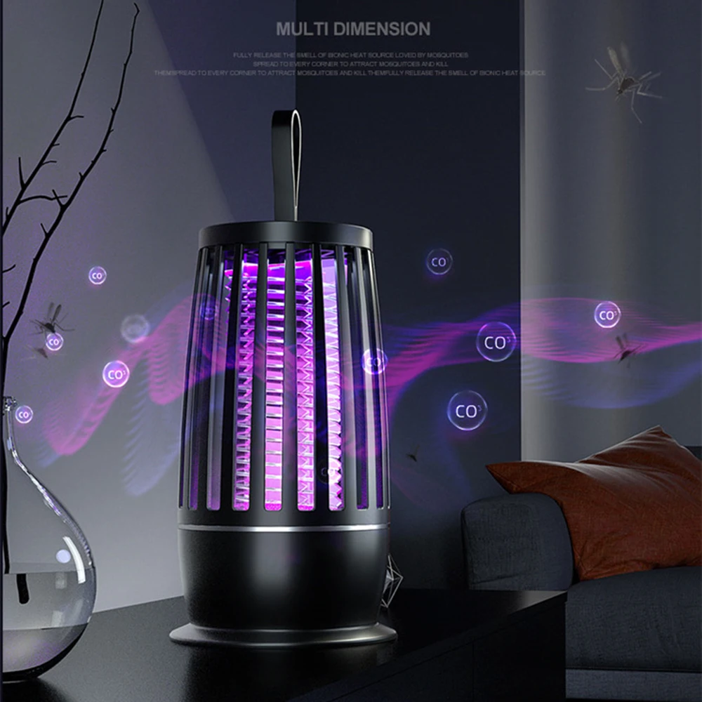 Lampada Elettrica Antizanzare Usb Plug-In Fly Trap Zapper Repellente Per Insetti Per Camera Da Letto All'Aperto Trappola Antizanzare