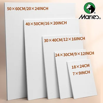 1 pezzo di tela di Maria, pittura artistica, pannelli di tela bianchi vuoti, olio, acrilico, guazzo, pittura temperata per professionisti e principianti 1
