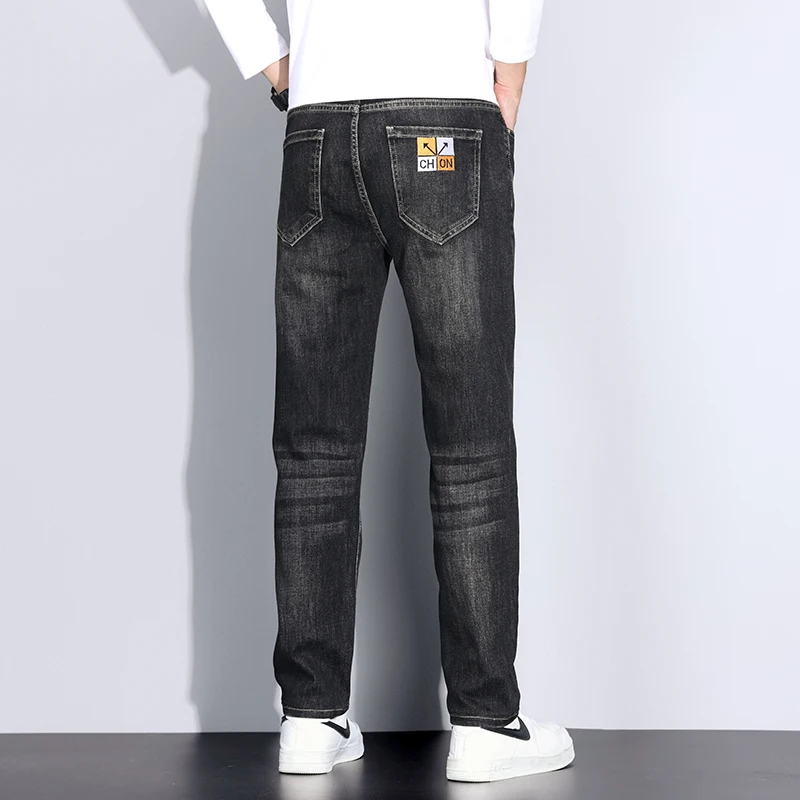 Big Tall Clothes Men's Jeans Extral Long Leg Length Straight Denim Pant Male Lengthened Trouser Slim Thin 190cm 200 Cm 120cm 110 5