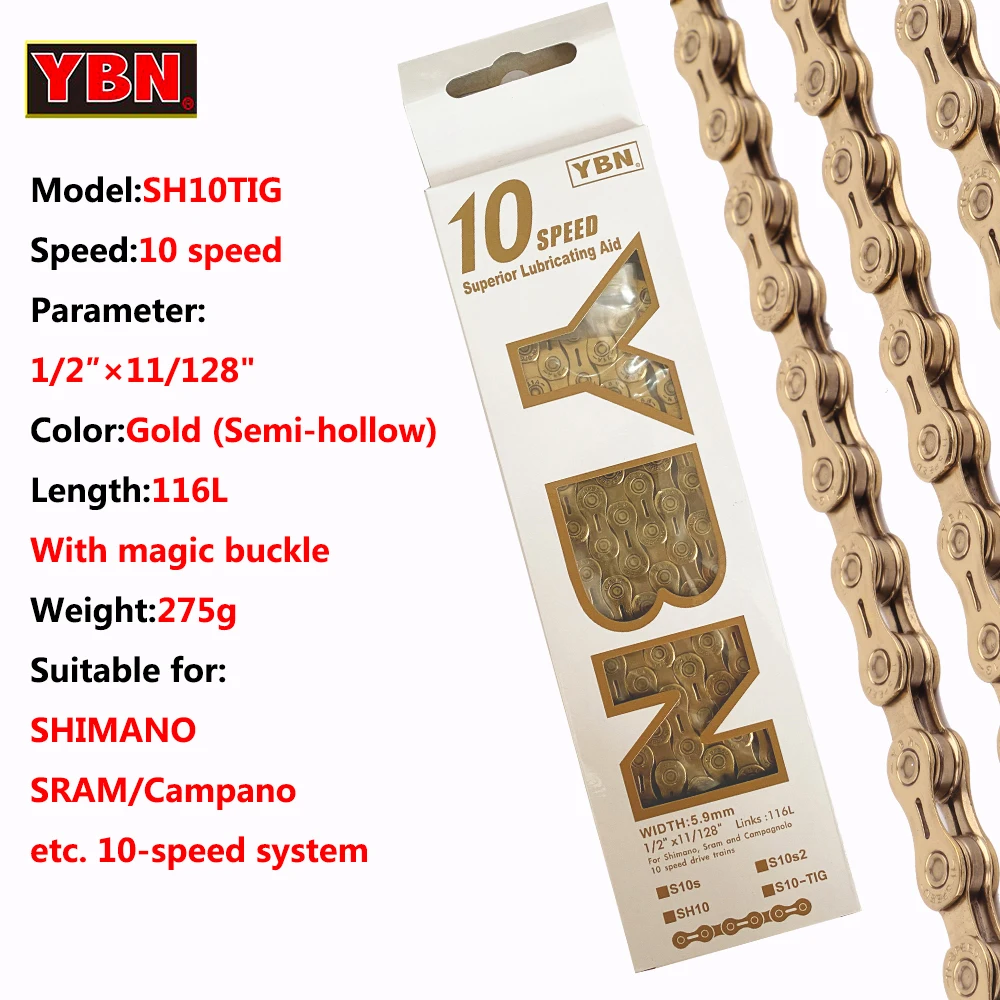 YBN Bike Chain 10/11/12 Speed MTB Mountain Road Bicycle