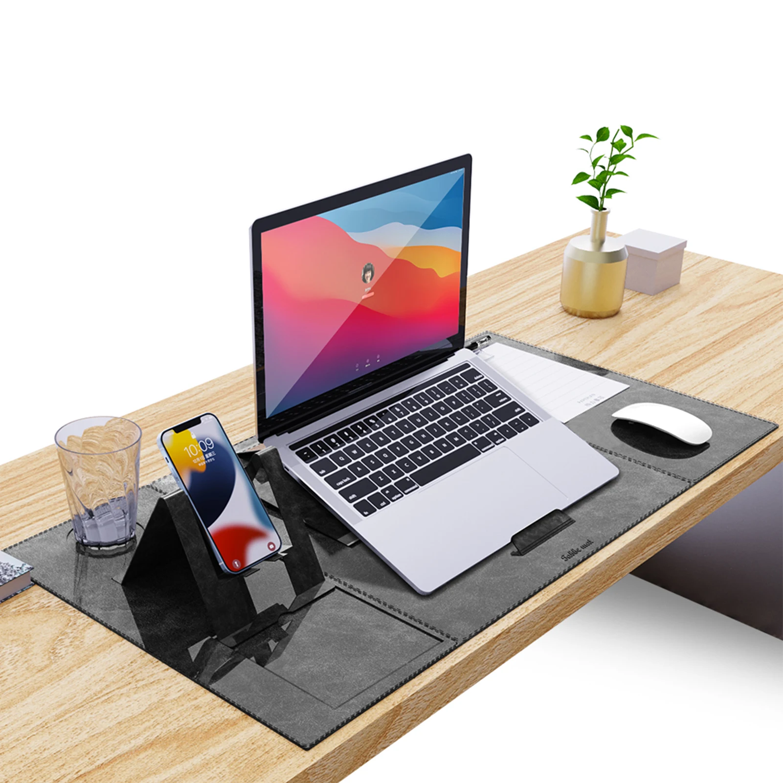 

New Multifunctional Office Desk Mat LargeMouse Pad with Laptop Stand Bottom Magnet Adsorption for Office Home Desktop