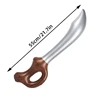 Funny Inflatable Pirate Swords, Halloween Birthday Toy Sword, Inflated Simulation Knife for Swimming Pool, Cosplay Stage Prop 6