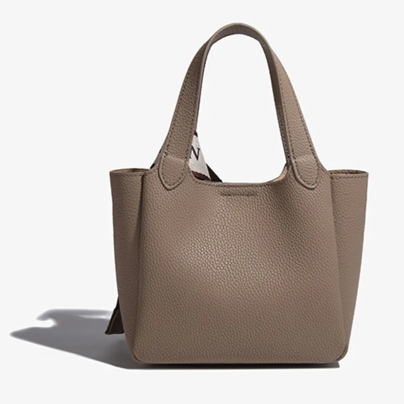 Women's Shoulder Tote Crossbody Bag Y2k New Style Genuine Leather Head Layer Cowhide Versatile Underarm Large Capacity Retro