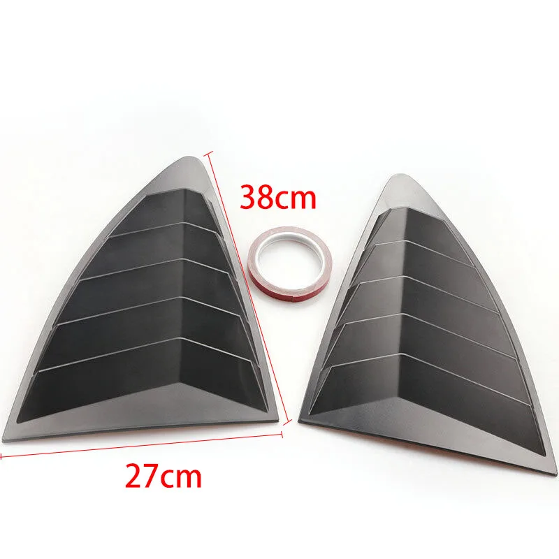 Car Rear Louver Window Side Shutter Cover Trim Sticker Vent Scoop ABS Carbon Fiber For Toyota 86 Scion FR-S Subaru BRZ 2013-car side window louver