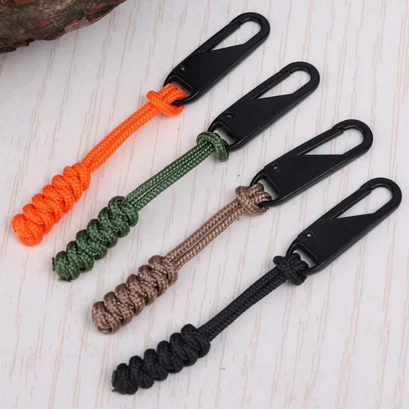 20-1PCS 휴대용 지퍼 풀 다채로운 분리형 지퍼 슬라이더 코드 여행 가방 가방 배낭 확장 풀러 야외 가방 지퍼