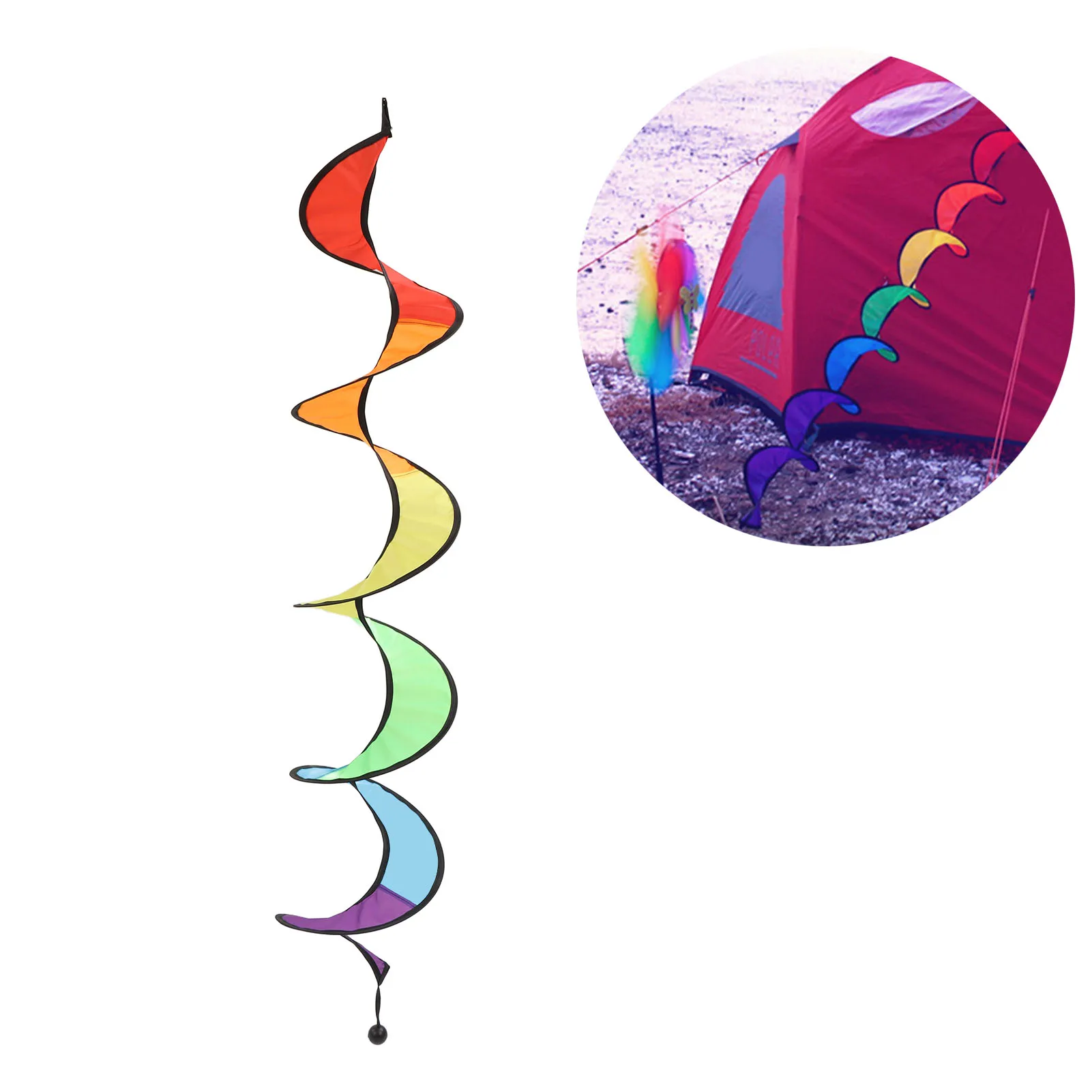 Colorful Spiral Windmill Garden Decorations