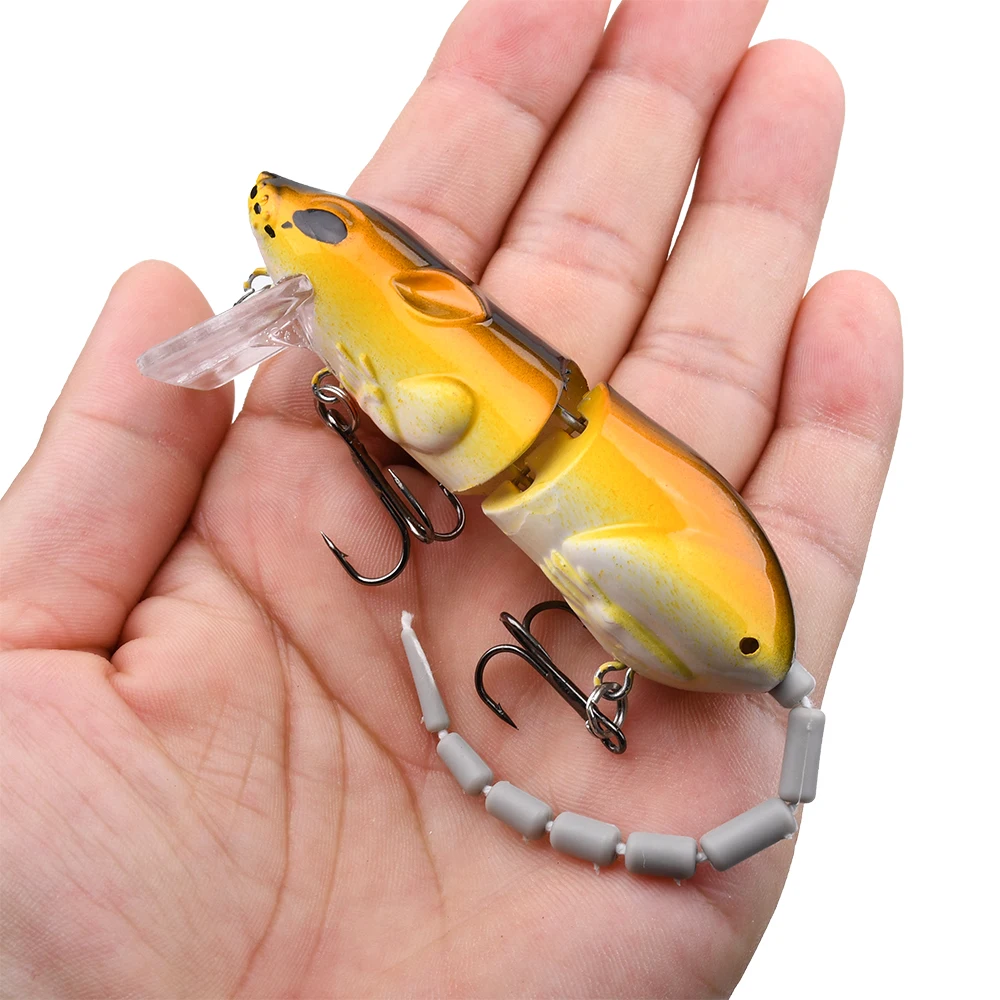 Leurre souris plastique 15.5g flottant pour pêche du brochet et black bass - appât rat artificiel