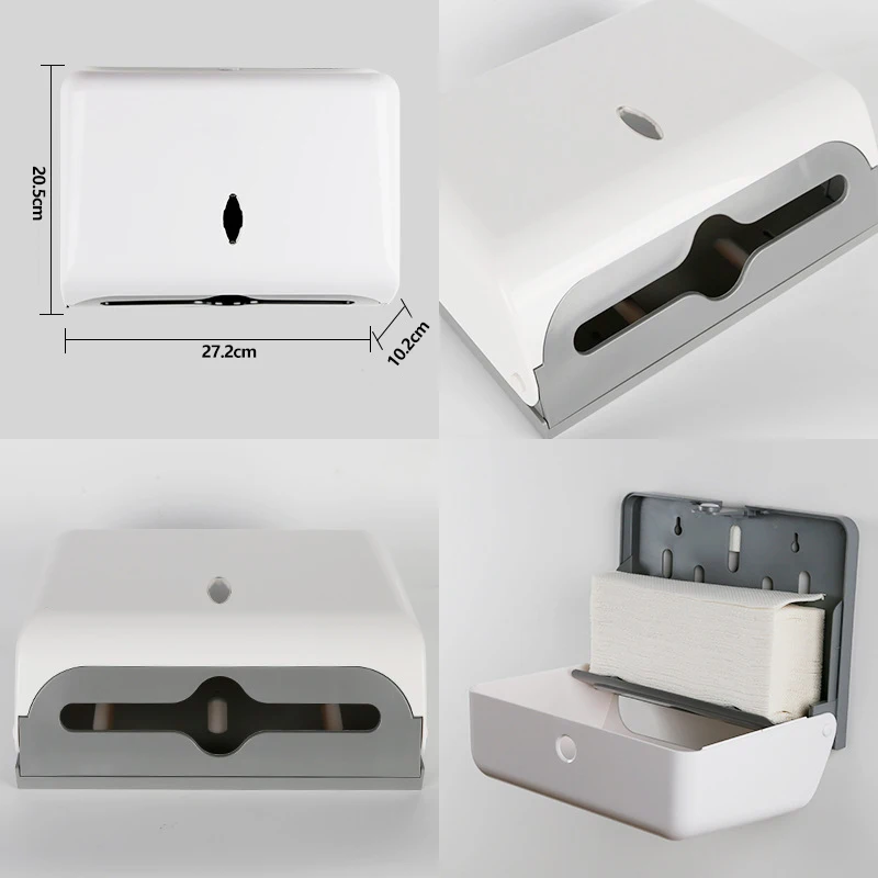 Punch Free Tissue Dispenser Hand Wiping Paper Box Wall Mounted Household Toilet Paper Drawer Washroom Towel Storage Racs tissue dispenser