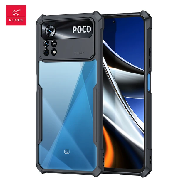 Etui na telefon Xundd do obudowy POCO X4 X3 M4 Pro poduszka powietrzna odporna na wstrząsy etui typu Bumper ekran i obiektyw pełna ochrona pleców Tranparent Cover 1