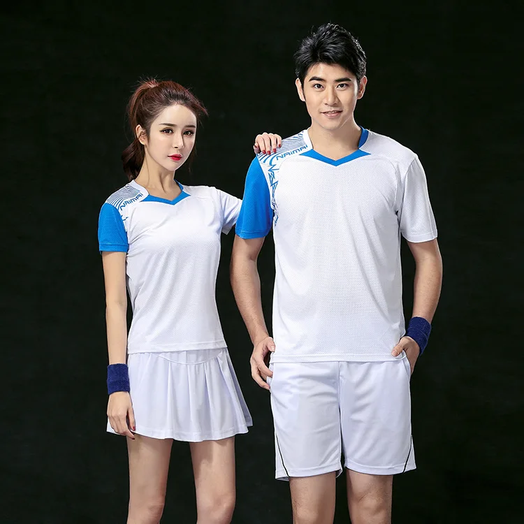 tenis masculino couples badminton suits shorts quick-drying breathable sport shirt Men women table tennis shirt badminton