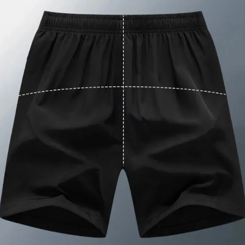 Summer Ice Silk Quick Dry Cropped Pants Men s Athleisure Shorts Men s Loose Breathable Beach Pants Men s Plus Size Shorts 3