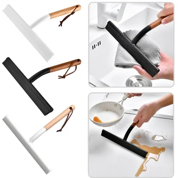 1Pcs Non-Scratch Soft Silicone Squeegee Kitchen Sink Countertop Squeegee Window Mirror Water Wiper Clean Scraping Film Scraper 1