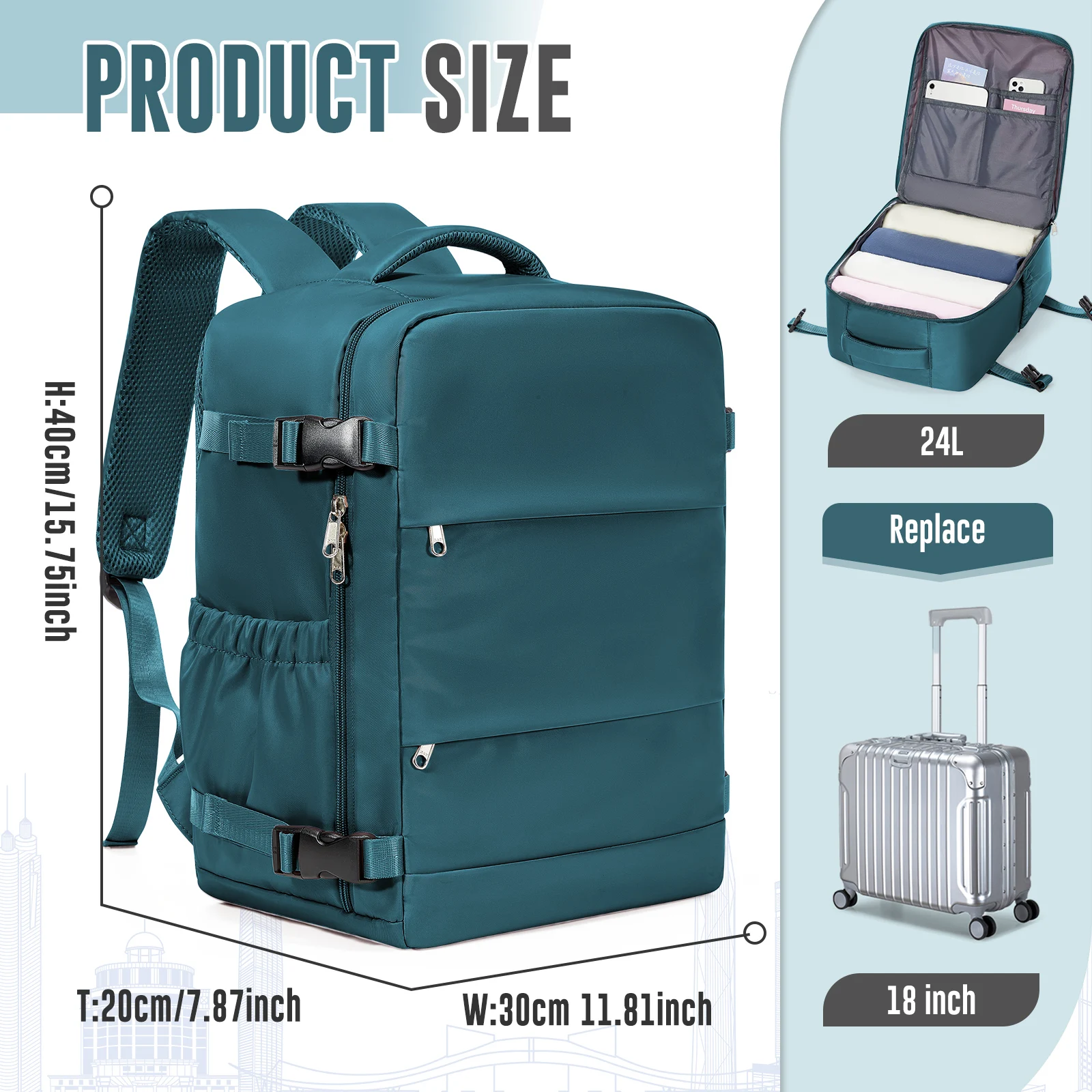 Clothes Storage Bag Travel Storage Bag Organizer Waterproof Luggage Clothing Underwear Storage Backpack With Zipper Carry-on