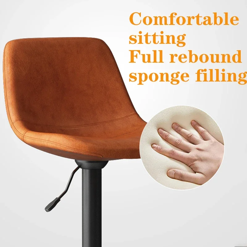 modern Counter Stool Bar Chair Can Lift and Rotate Modern Backrest Bar Stool Home Chair Wrought Ron High Stools Kitchen
