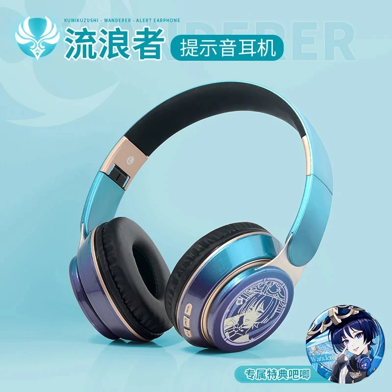 

Game Genshin Impact Wanderer Balladeer Fashion Wireless Bluetooth Headset Comfortable Foldable Headphones Cosplay Gifts