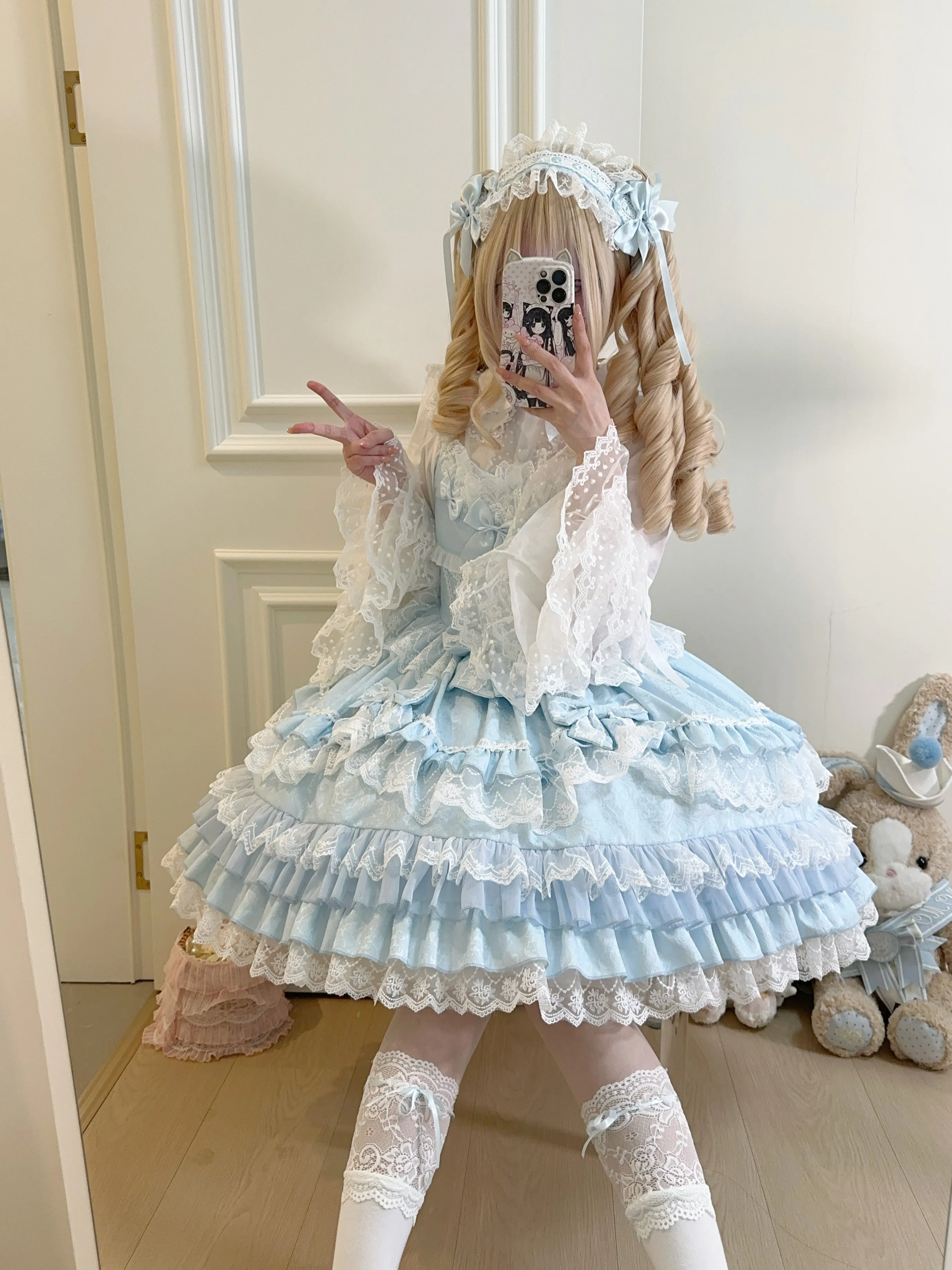Original Design Lolita Dress Doll Sense Sweet Jsk Suspender Dress Princess Clothes Birthday Party Cute Back Bow Friends Gift lolita dress lolita suspender dress lolita cosplay costumes suspender dress lolita skirt lolita blouses