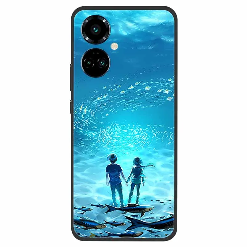 Sleek Black Silicone Bumper Phone Case - Premium TPU Coque