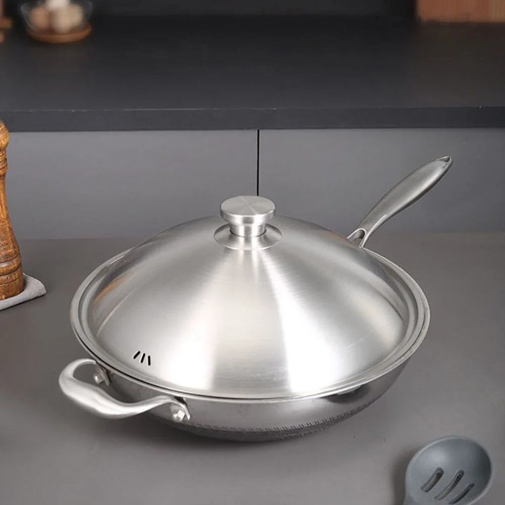 

Stainless Steel Pot Lid Kitchen Pan Cover Metal Pot Lid Reusable Pan Lid Kitchen Supply