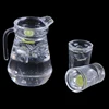 3pc/set Simulation Mini Juice Jug Cup Set Drink Milk Model Toys for Doll House Decoration 1/12 Dollhouse Furniture Accessories 2