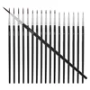 30 Pcs Hook Pen Thin Paint Brush Detail Set Miniature Brushes Number Small Wood Nylon Painting Set for Acrylic, Watercolor, Oil 3