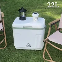 Réfrigérateur de voiture portable 22L, petit congélateur, compresseur, glacière, réchauffeur, boîte d'isolation pour usage domestique, véhicule, camion 1