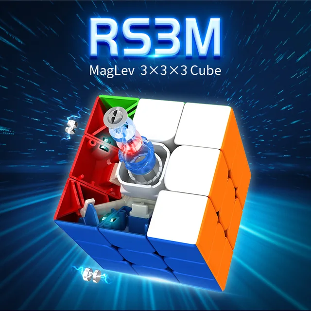 [Picube] Newest Moyu RS3M maglev 3x3x3 Magic Speed Cube MF8900 Magnet Speed Puzzle Educational Toys Meilong speed cube puzzle 1