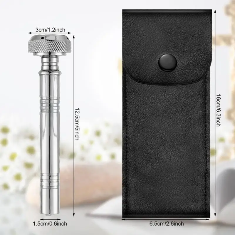 Pocket Holy Water Sprinkler With Leather Case, Religious Pocket Aspergillum Tool For Ceremonies Gift for Clergy Member D0LD