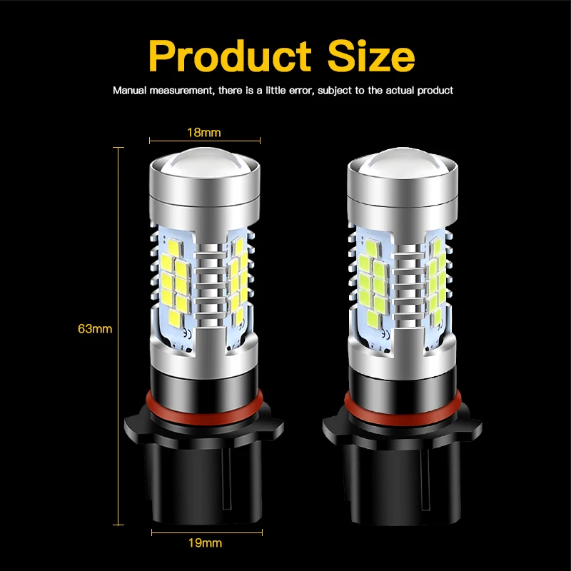 2pcs P13W Canbus ���� ���� 2008-2012 Audi A4 B8 NonFL LED ���� �ְ� ���� ����Ʈ DRL ���� ��� SH24W �ڵ��� �׼�����