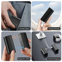 2Pack Magnetic Hand Warmer Split Type Fast Heating 2in1 Rechargeable Safety Portable 3Temperature Setting Warmer for Winter 2025 2